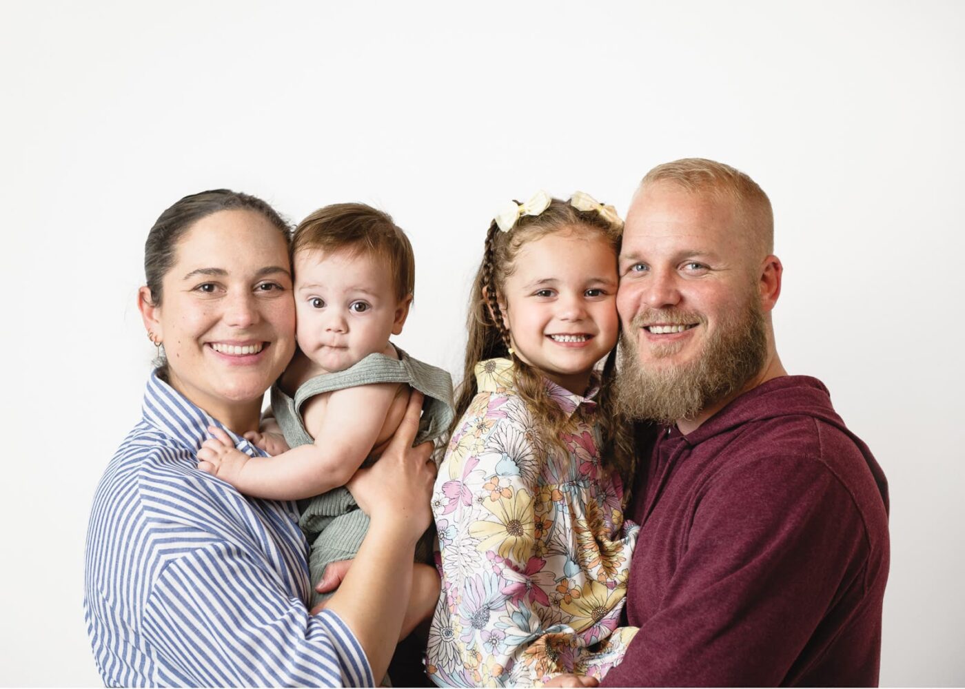 studio family photo session in somerset west